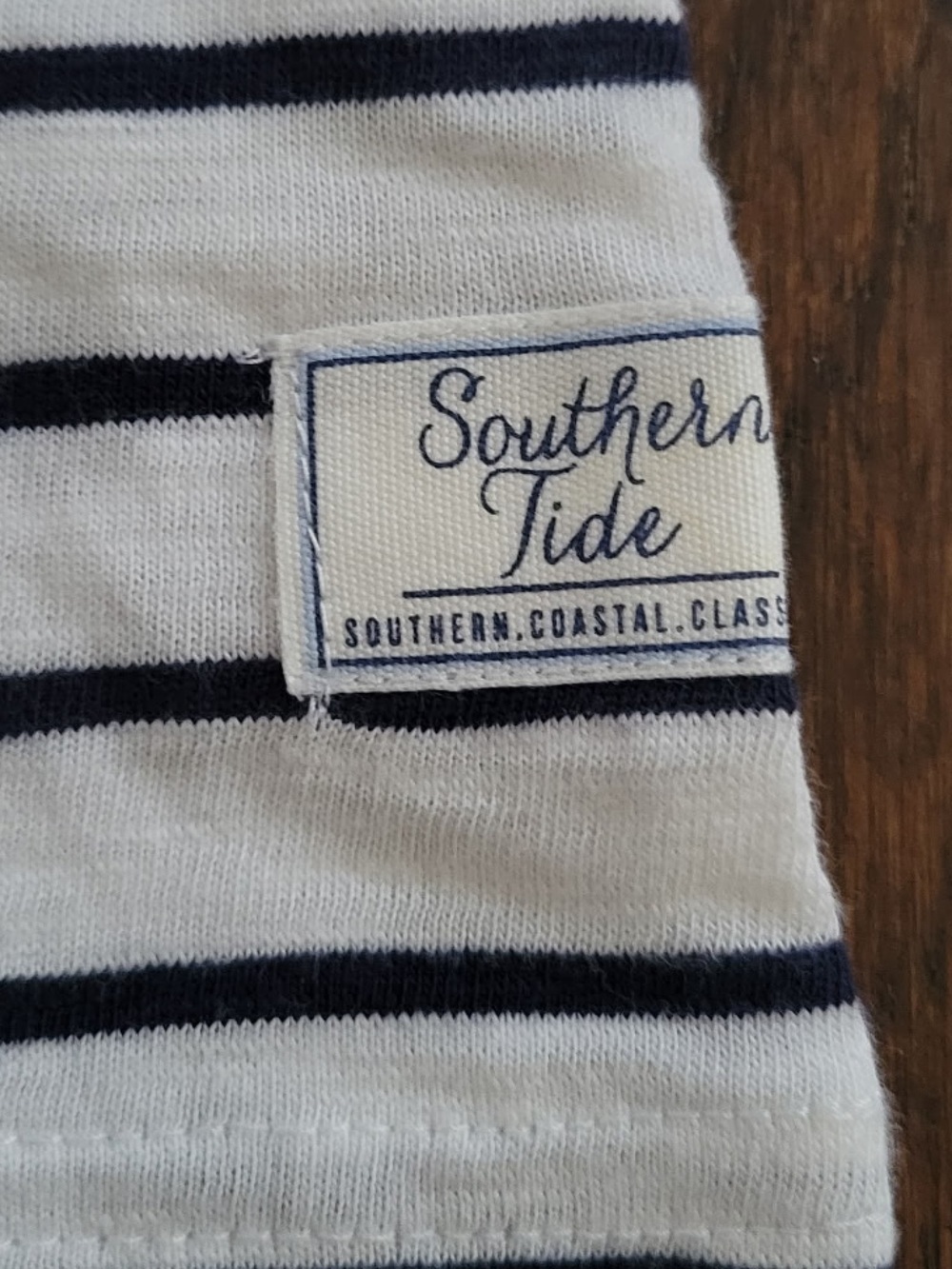 Southern Tide Kimmy Stripe Crewneck Long Sleeve
Tee  Navy/White size S-NWT - Picture 7 of 10